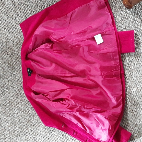 Tribal Boiled Wool Blazer Jacket Hot Pink Magenta - Picture 7 of 7